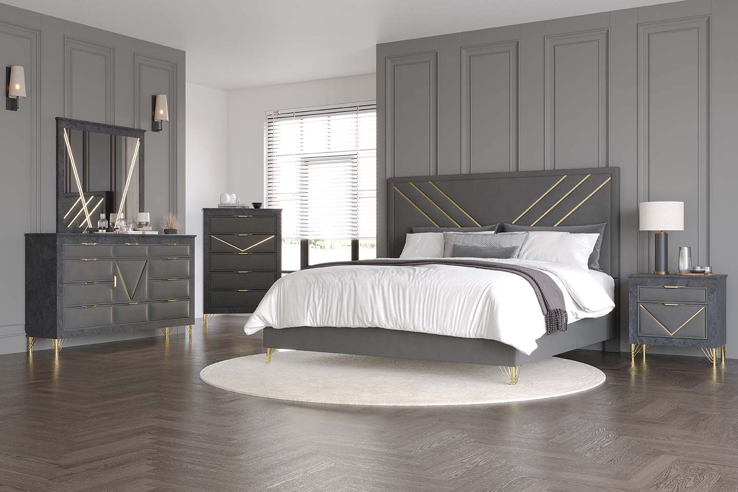 Symmetry Bedroom Collection - New Classic Furniture