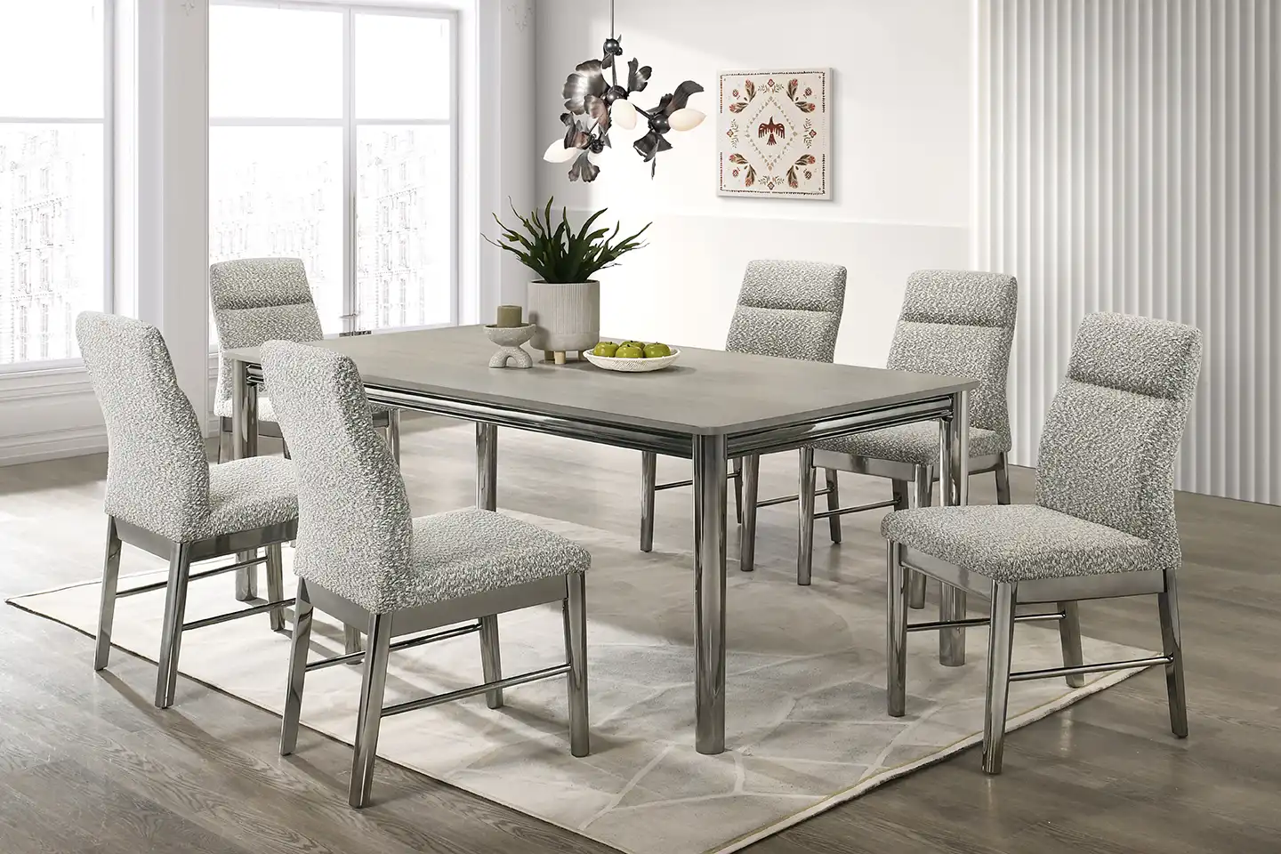 Lennox Dining Collection | Gray Finish by New Classic