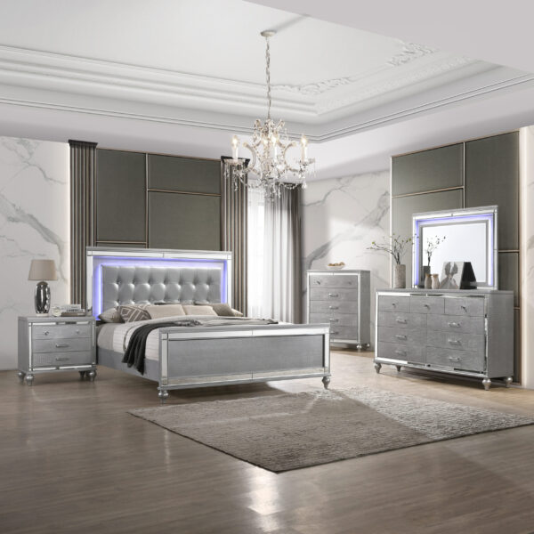 Valentino Silver Bedroom Collection