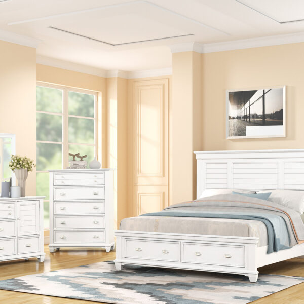 Jamestown White Bedroom Collection