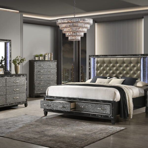 Radiance Black Pearl Bedroom Collection