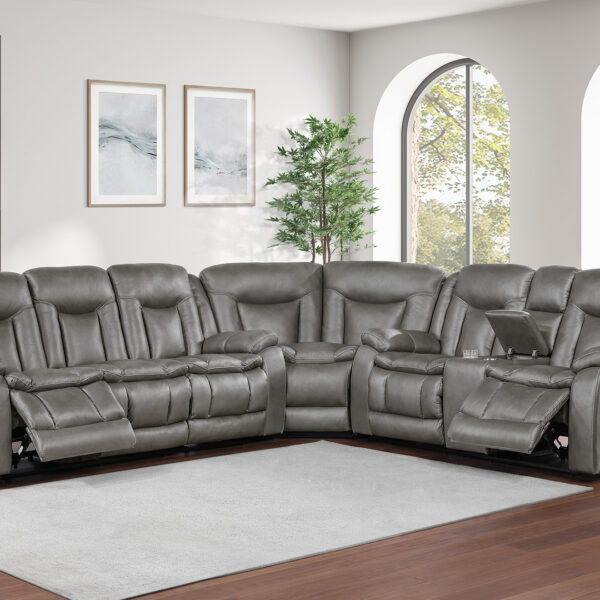Morello Gray Sectional Motion Collection
