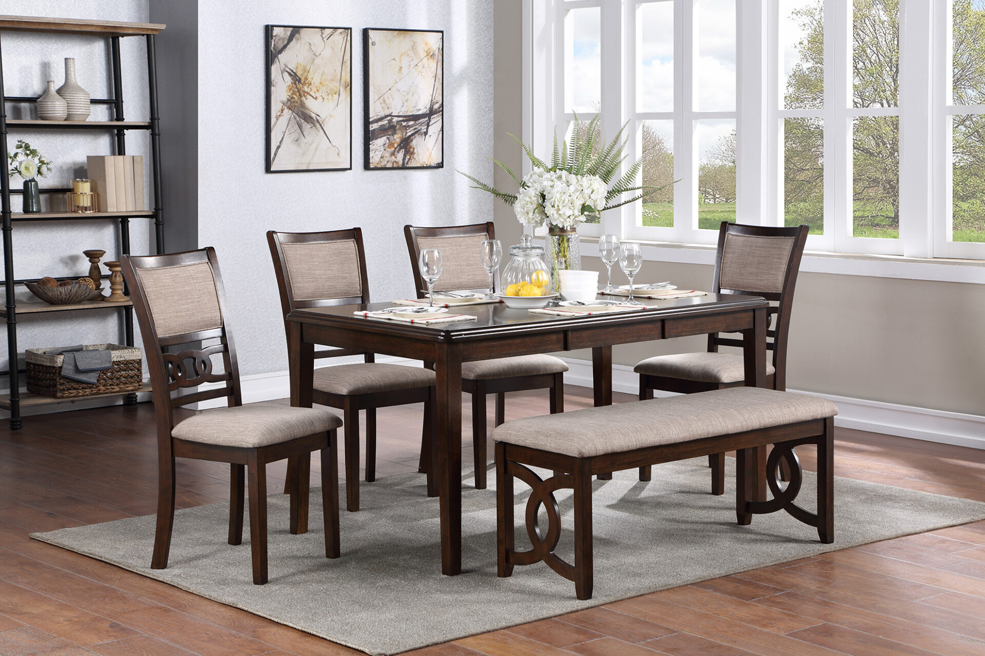 Gia Cherry Dining Collection - New Classic Furniture, image size:1920x1280
