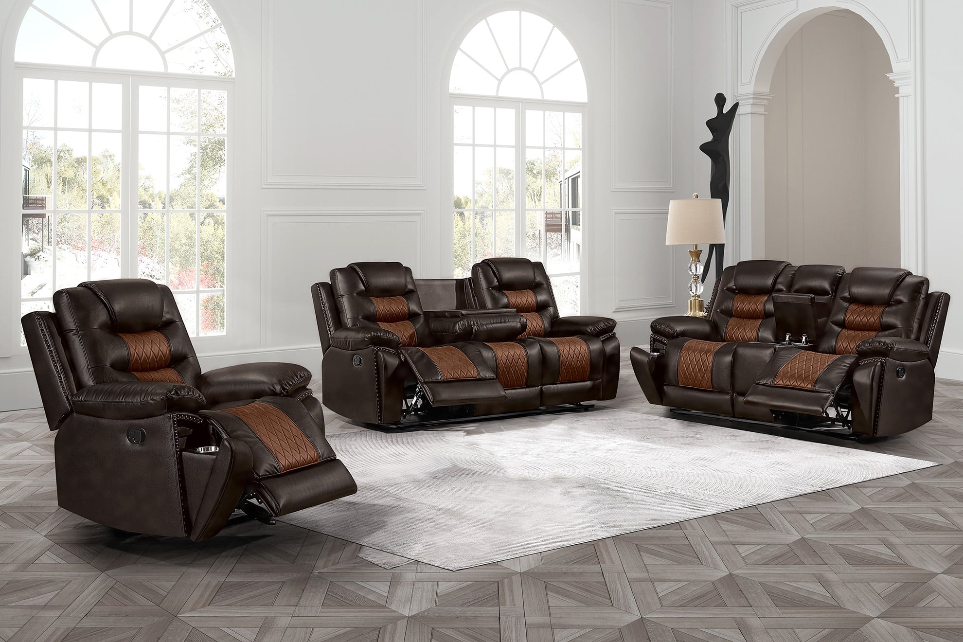 n*o様 NICENESS NICOLAS sizeM Nikko Brown Motion Collection - New Classic Furniture