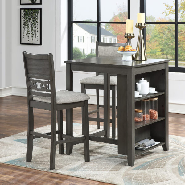 D1701-32S-GRY Gia Dining Storage Counter - Gray