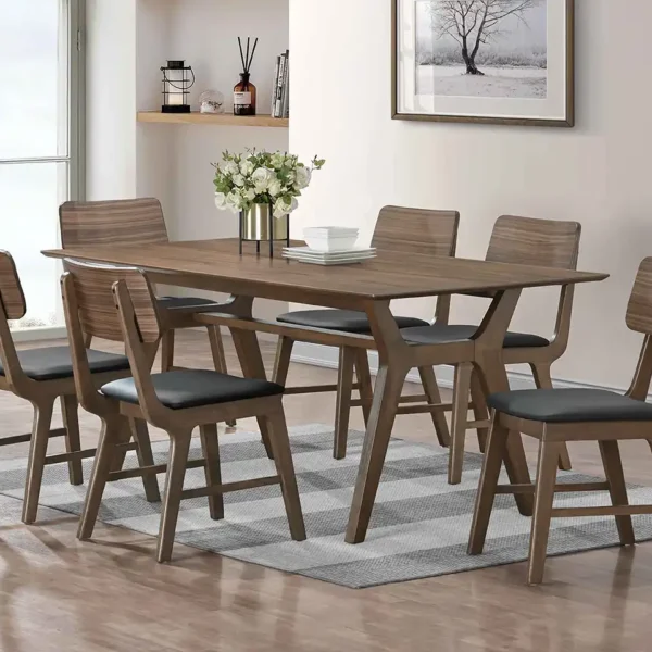Thea Dining Collection by New Classic Furniture in walnut finish