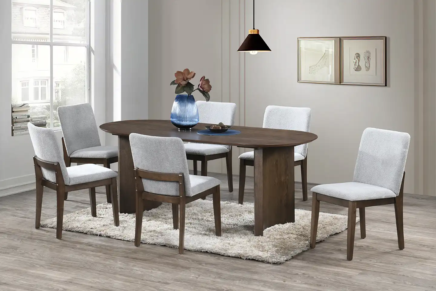 unico NORD ノルド diningtable W1250 B044 Kody Dining Collection | Walnut Finish by New Classic
