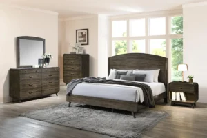 Rex Walnut Bedroom Collection Mid-Century Modern 5-piece set