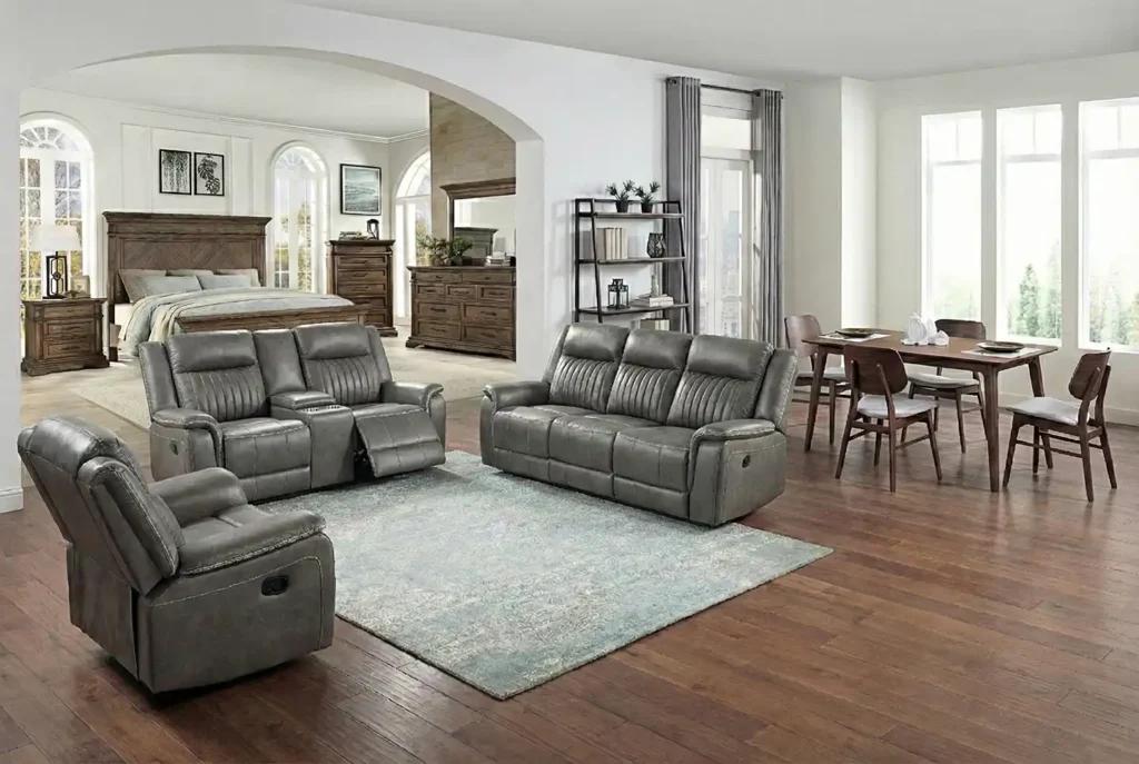 February furniture favorites featuring living, bedroom, and dining room collections