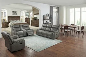 February furniture favorites featuring living, bedroom, and dining room collections