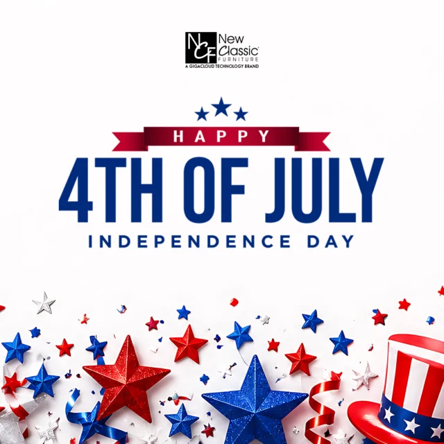 Happy 4th of July from all of us at New Classic Furniture! 🇺🇸

Today we celebrate the freedom to gather, create memories, and enjoy time with the people who matter most. Whether you’re hosting a backyard barbecue, watching fireworks, or relaxing at home, we hope your day is filled with comfort, laughter, and unforgettable moments.

Wishing you and your family a safe, happy, and memorable Independence Day!

#Happy4thOfJuly #IndependenceDay #NewClassicFurniture #HomeForTheMoments #MadeForLiving